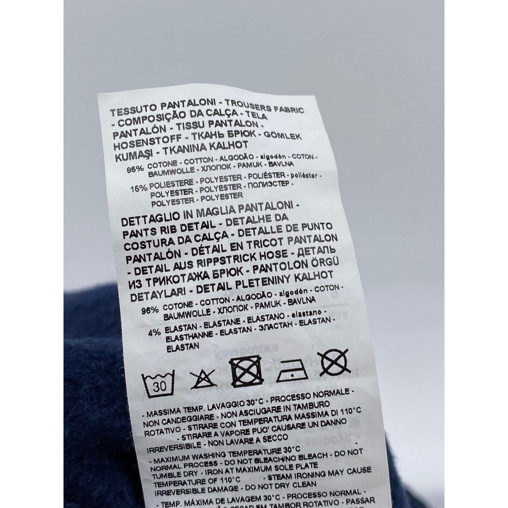 EA7 EMPORIO ARMANI Men's Navy Blue Pull-On Logo Sweatpants SZ L