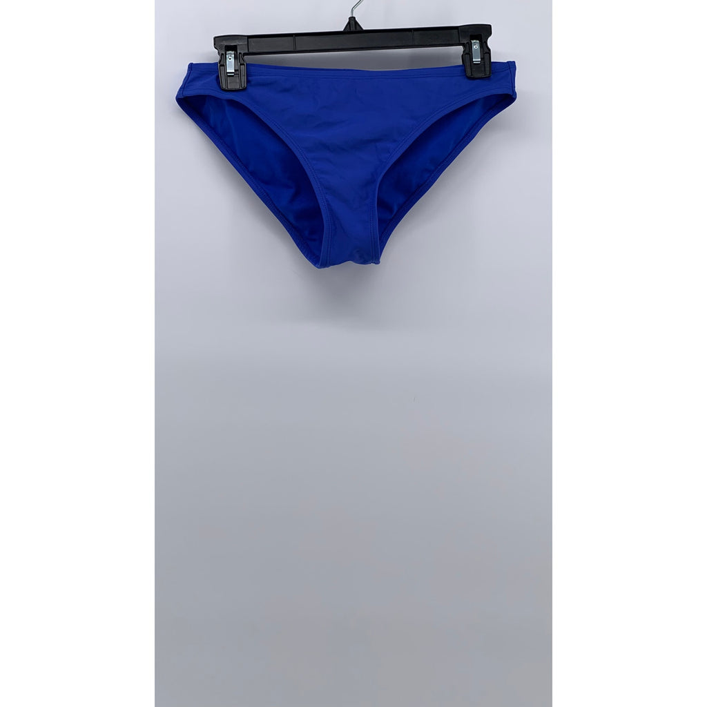 XHILARATION Women's Royal Blue Ruched Pull-On Cheeky Swim Bottoms SZ M