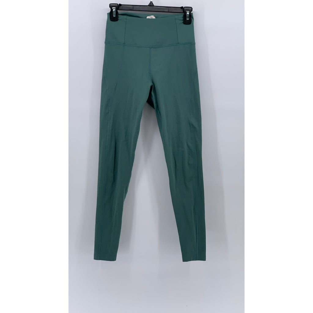 GIRLFRIEND COLLECTIVE Women's Dark Green High-Rise Compression Leggings SZ S