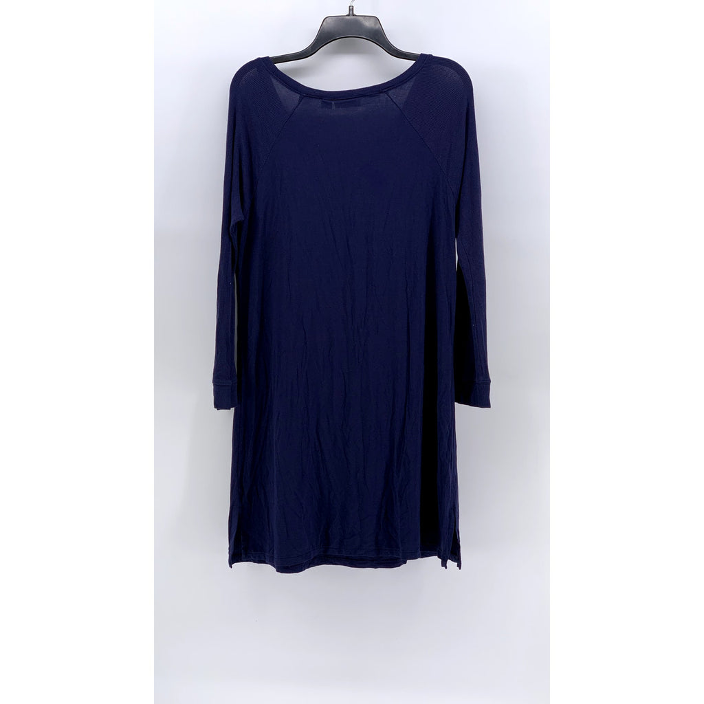 NORDSTROM LINGERIE Women's Navy Crewneck Night Gown SZ M