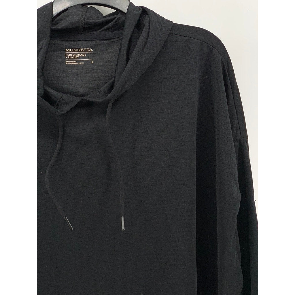 MONDETTA Women's Black Performance Luxury Pullover Hoodie SZ M
