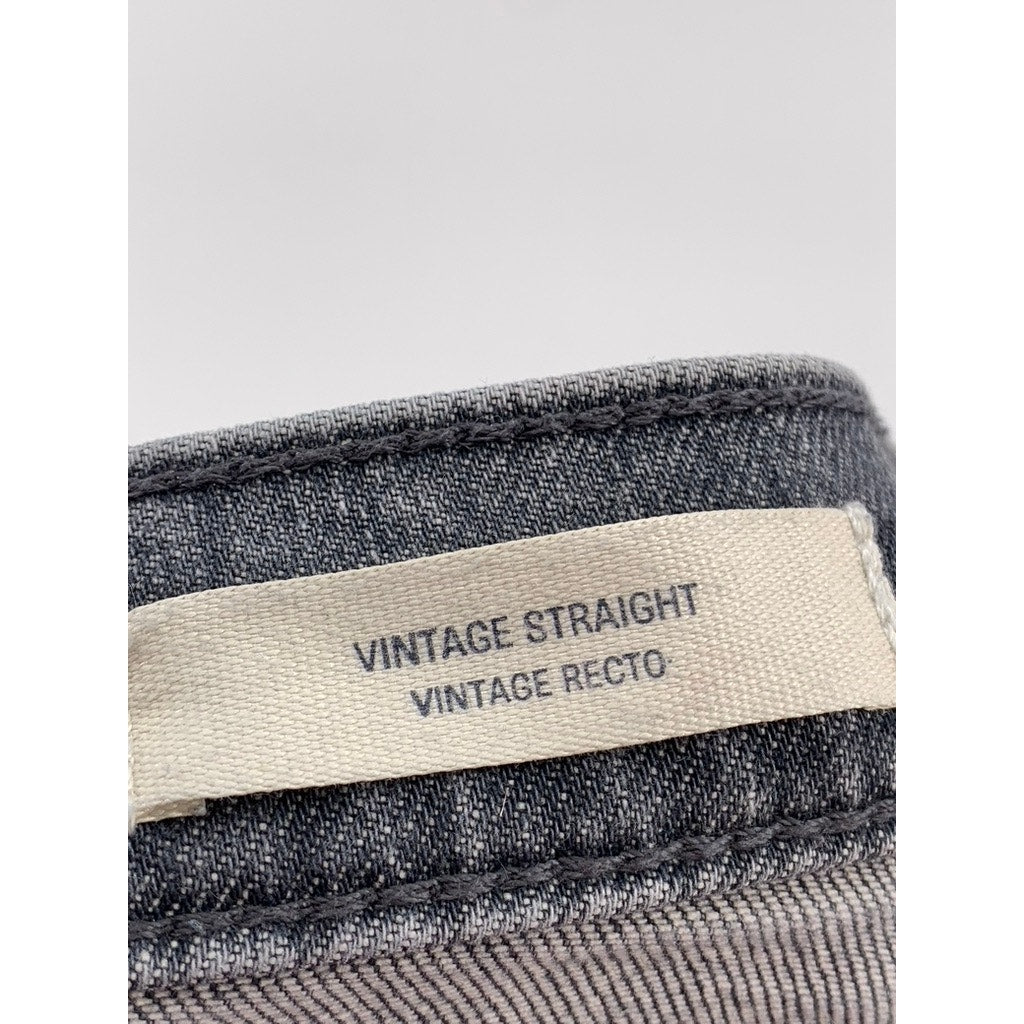 UNIVERSAL THREAD Women's Gray Vintage Straight Distressed Jeans SZ 12 / 31R