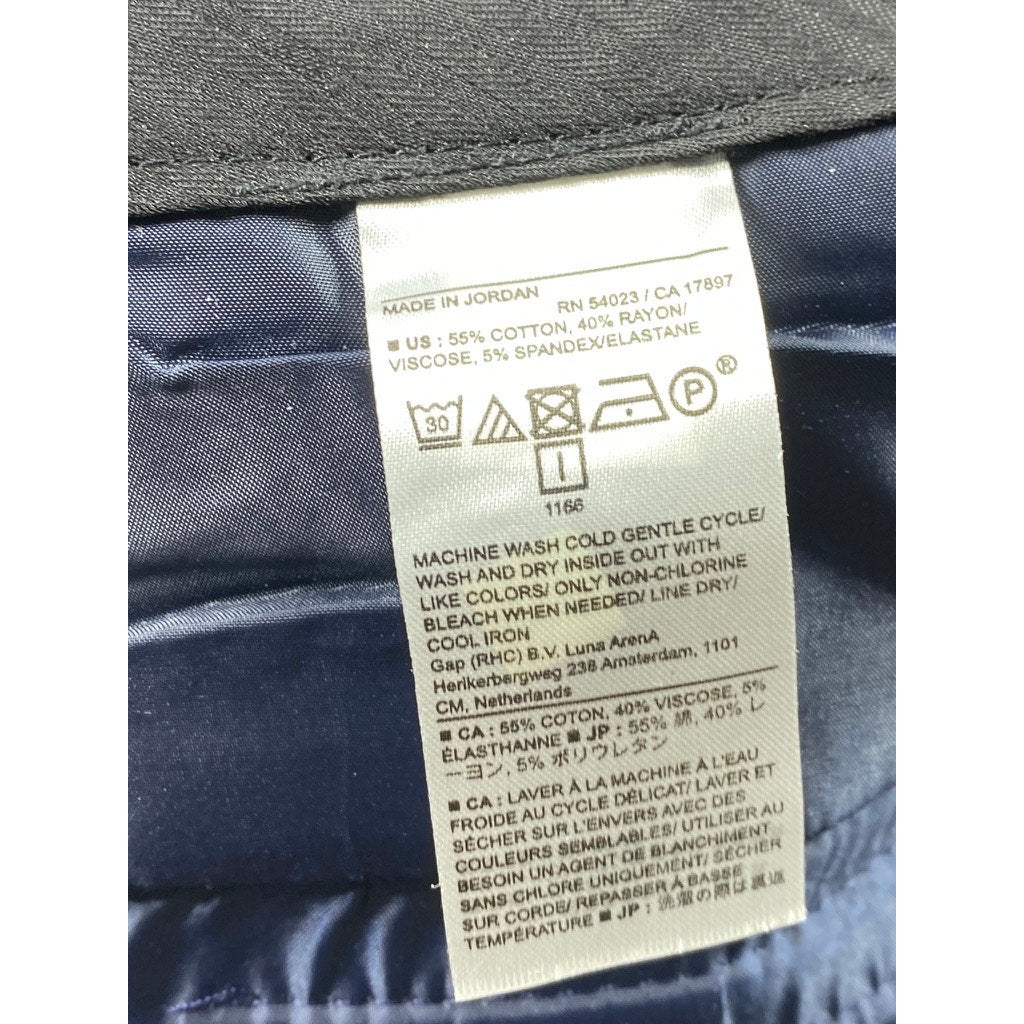 BANANA REPUBLIC Women's Blue Plaid Sloan Slim-Fit Ankle Pant SZ 6