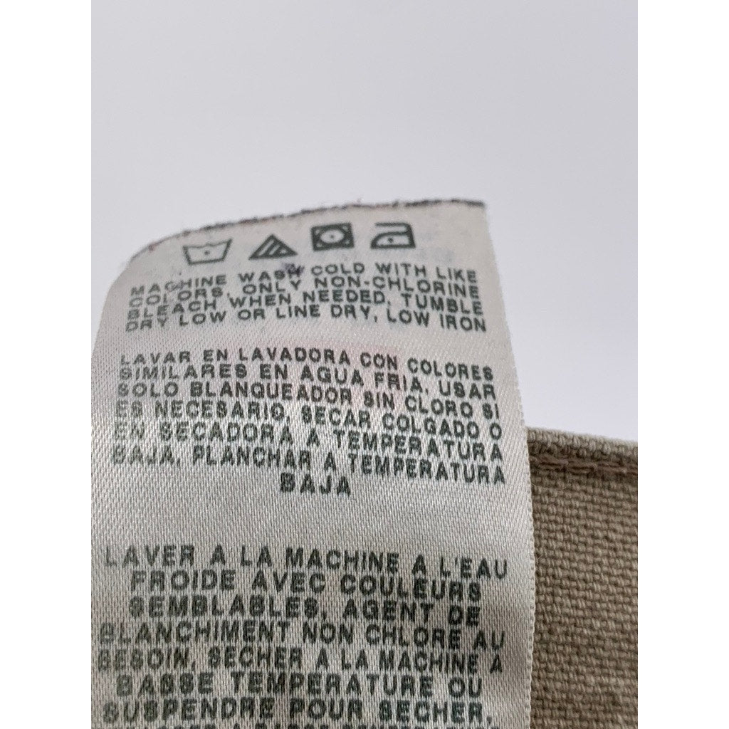 WRANGLER Men's Khaki Distressed Straight-Leg Carpenter Pant SZ 36X34