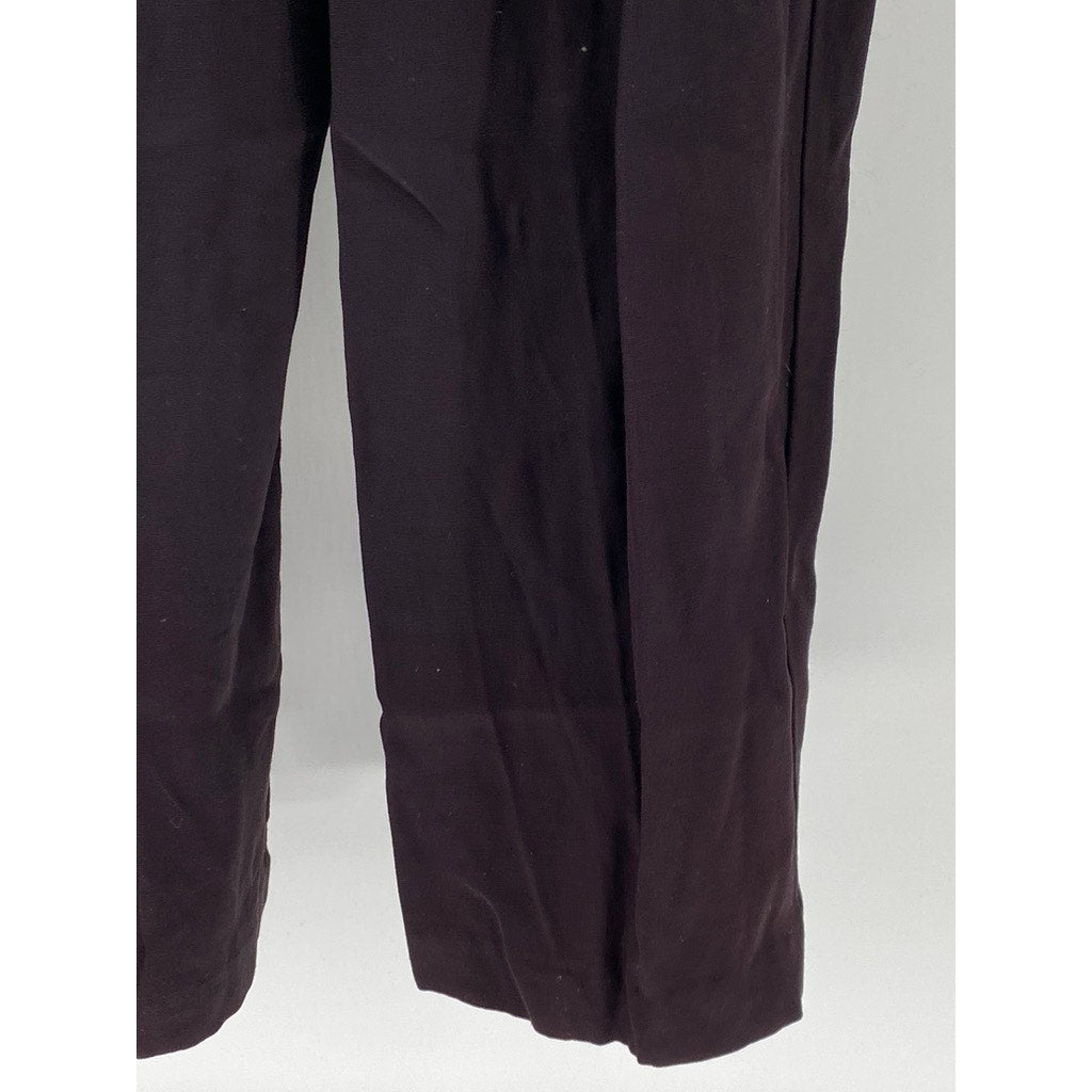 J.S.J Division of John Robert’s Women’s Vintage Burgundy V-Neck Jumpsuit SZ S