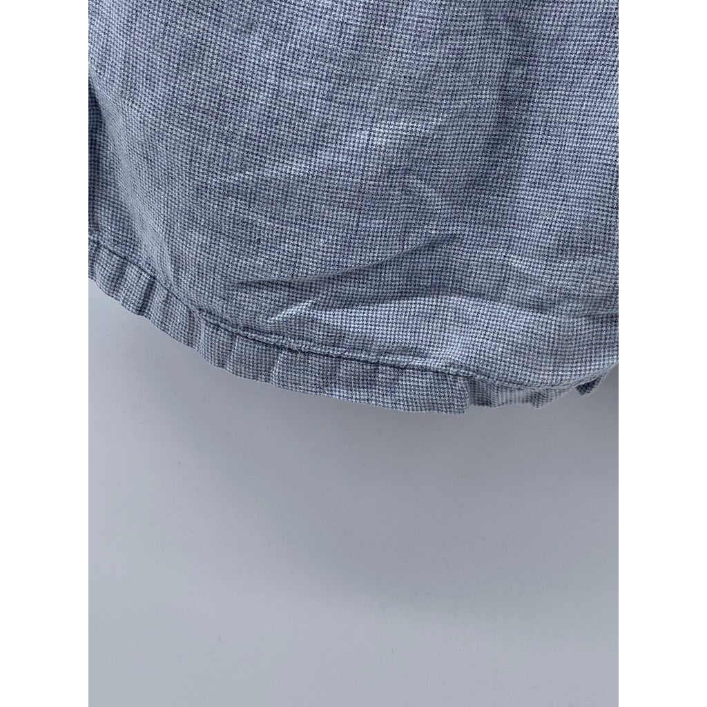 CLUB MONACO Men’s Blue Linen Textured Maddox Fit Shorts SZ 33