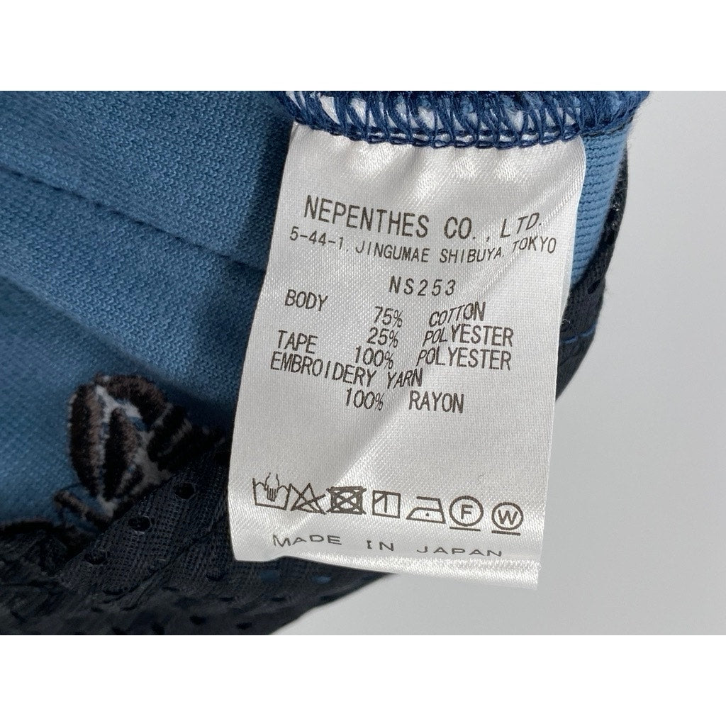 NEEDLES Men's Blue Velour Side-Striped Pull-On Straight-Leg Track Pants SZ M