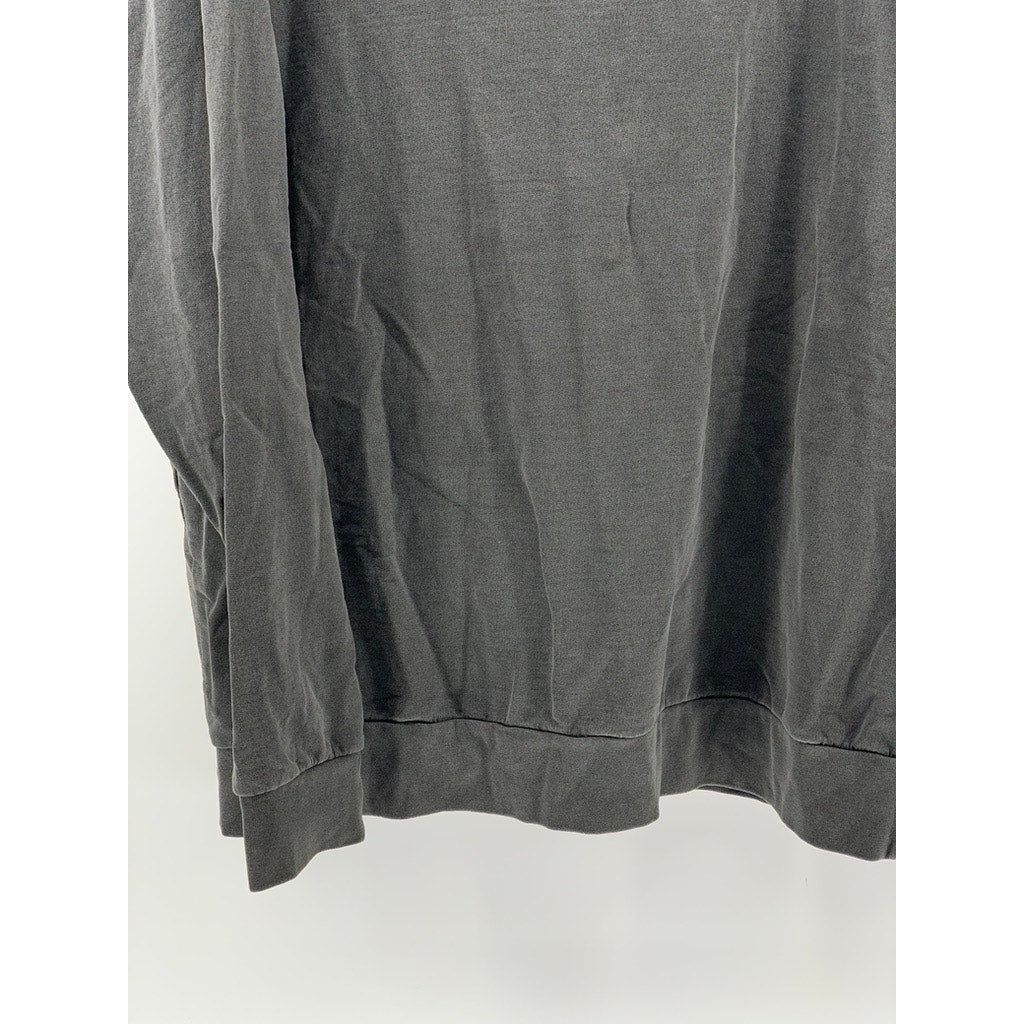 ONLY NY Men's Charcoal Gray Long Sleeve Cotton T-Shirt SZ L