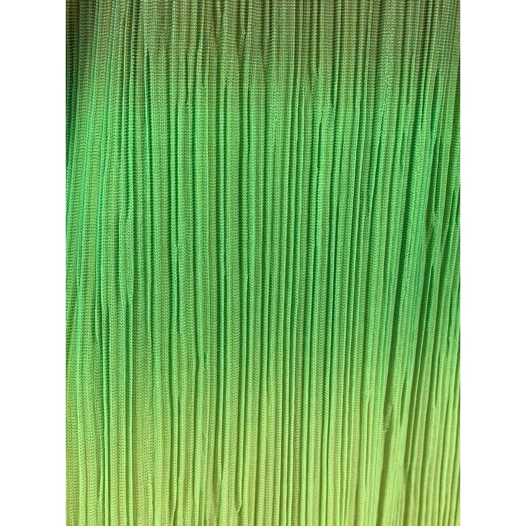 SFERA COLLECTION Women's Yellow-Green-Purple Ombre Pleated Halter Maxi Dress SZS