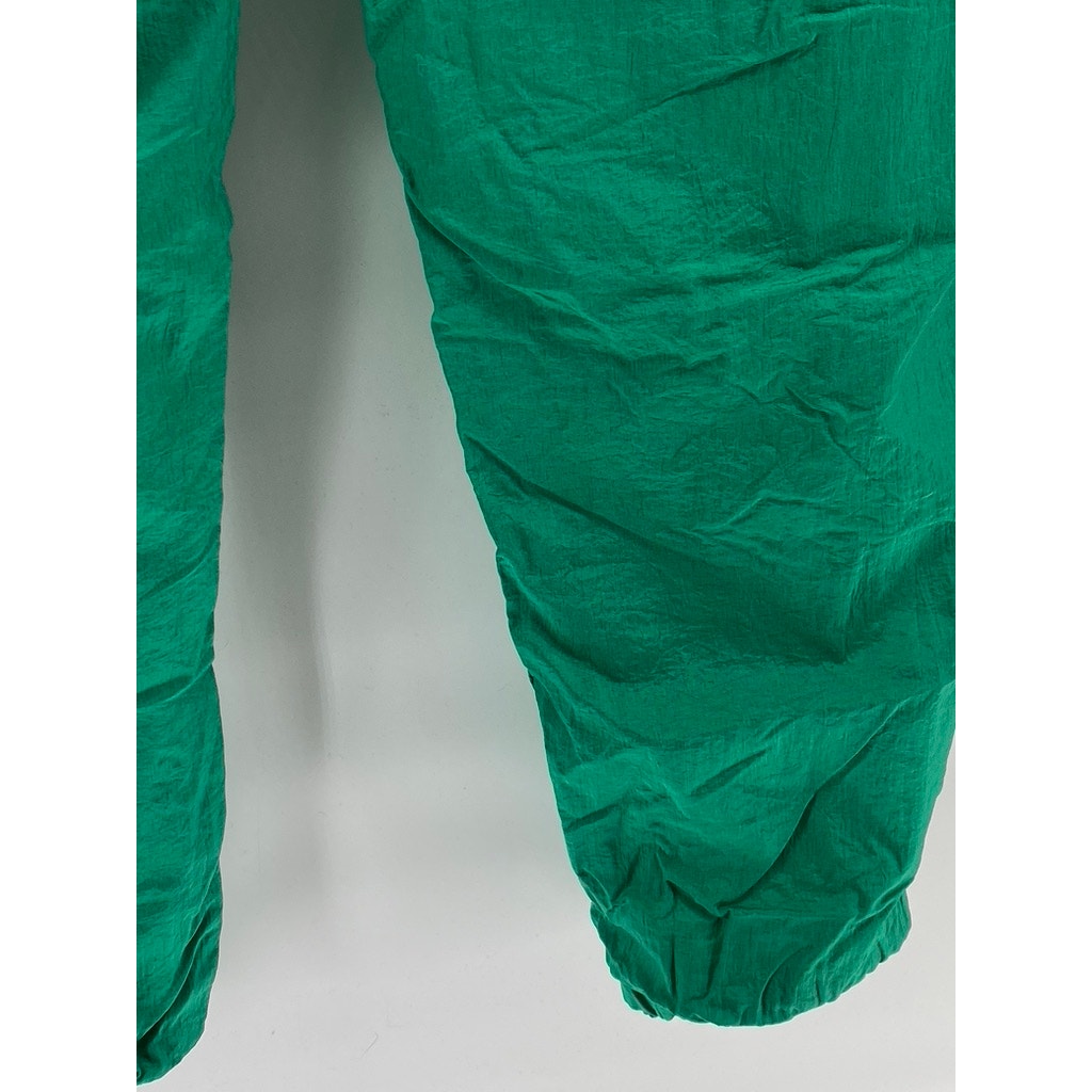 CHILI PEPPER Men's Vintage Green Nylon Drawstring Pull-On Lined Pants SZ L