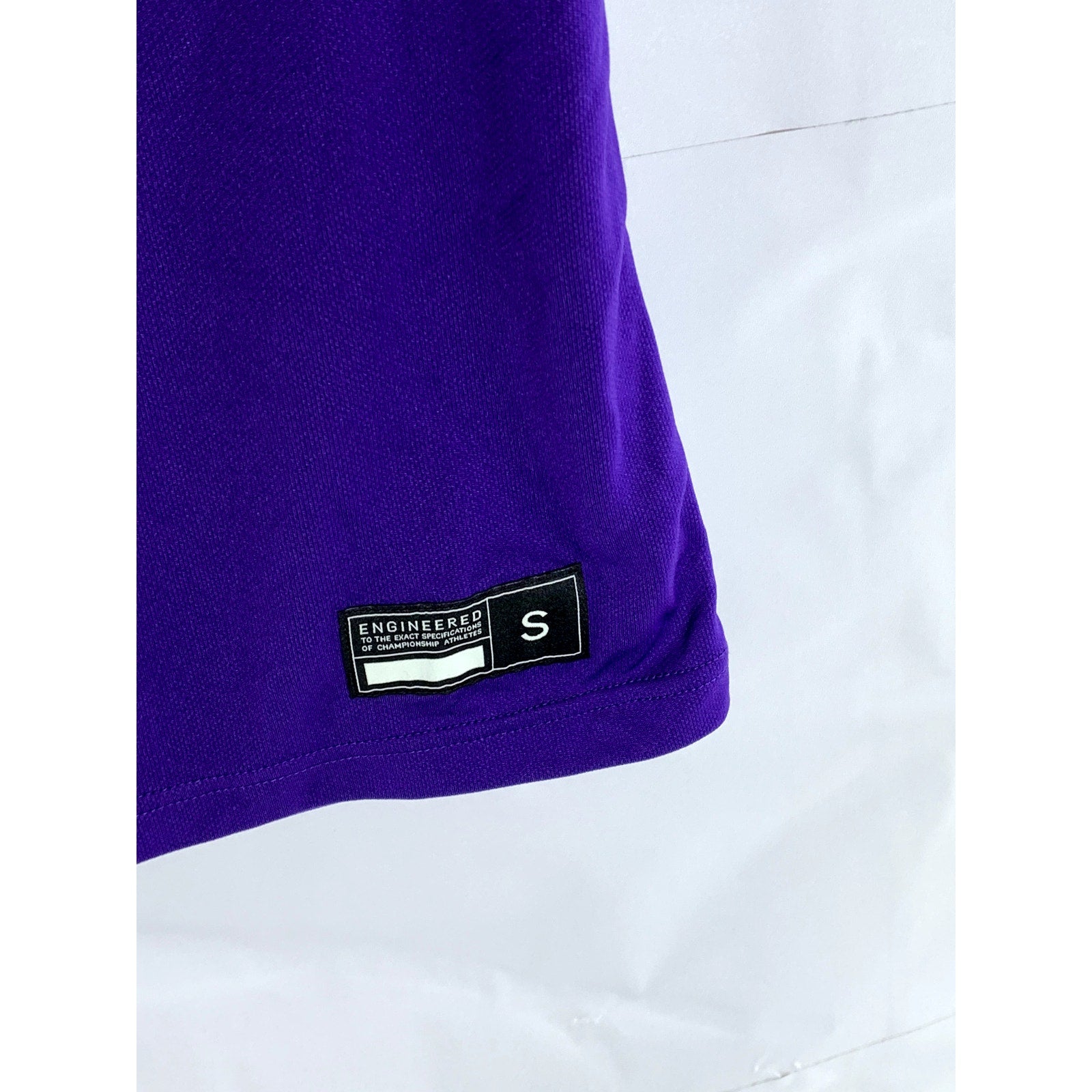 NIKE TEAM Men's Purple/White Custom Dri-Fit Basketball Tank Jersey SZ S