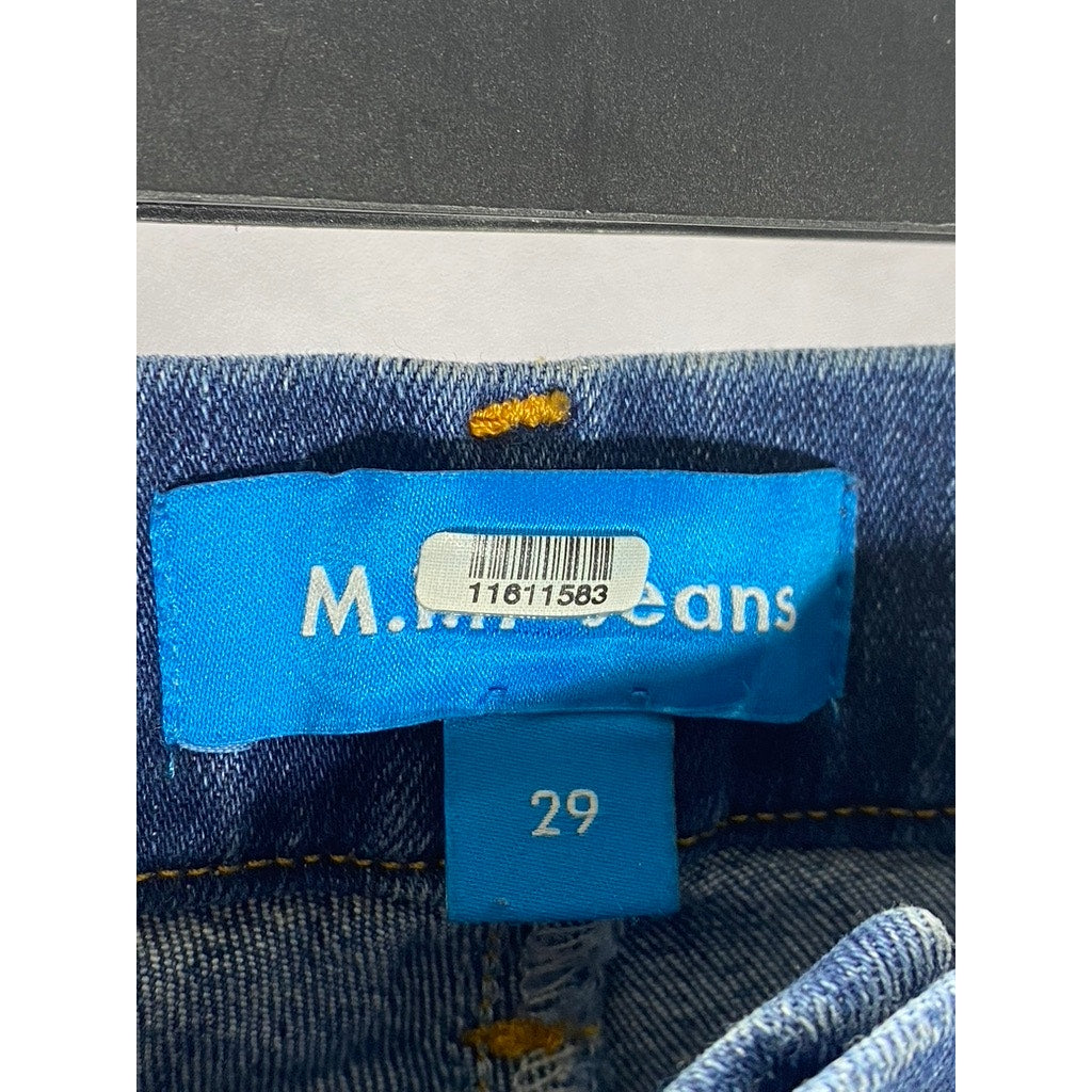 M.I.H JEANS Women's Blue Marrakesh High-Rise Cropped Kick Flare Denim Jean SZ 29