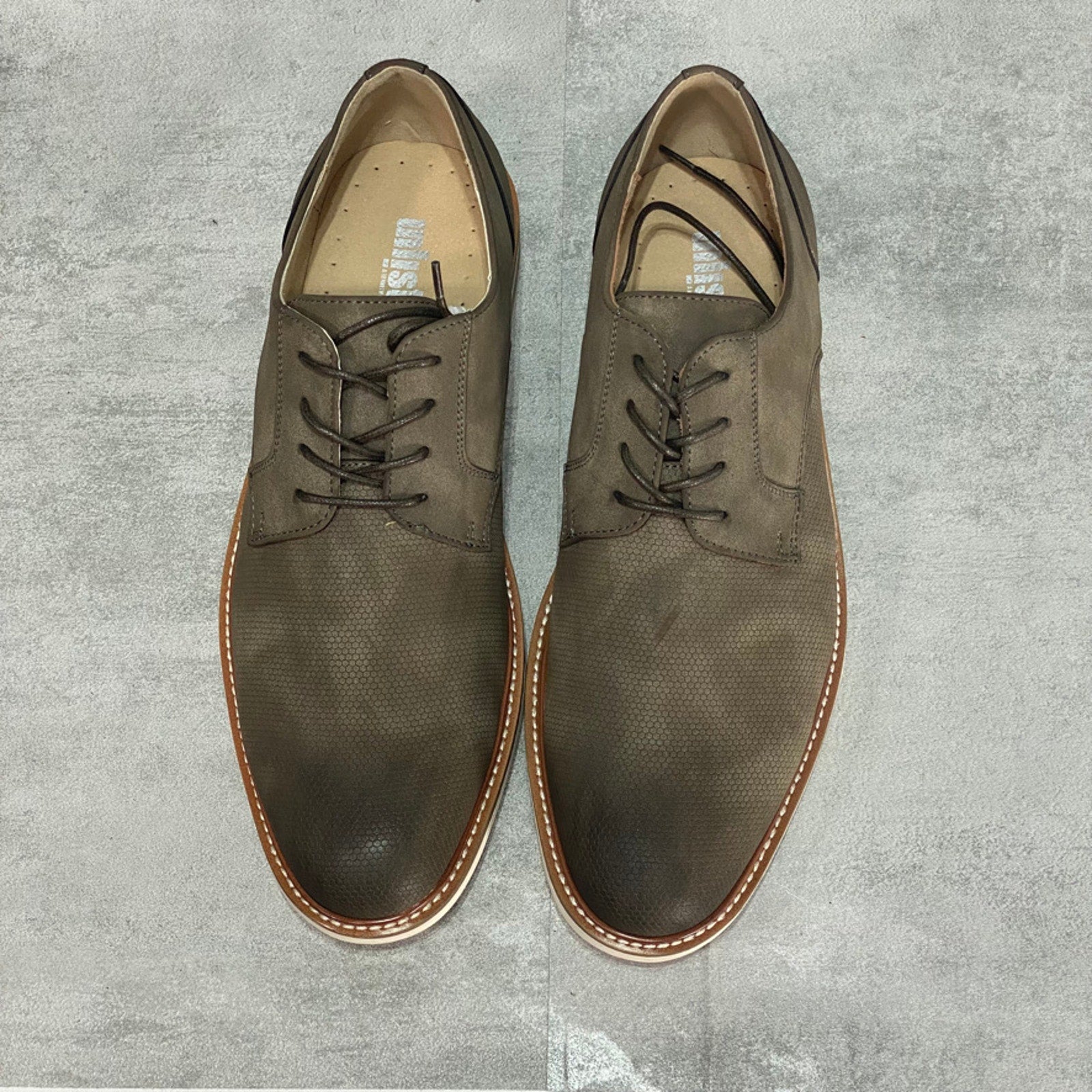 UNLISTED KENNETH COLE Grey Jimmie Lace Up PT Casual Oxford SZ 11.5