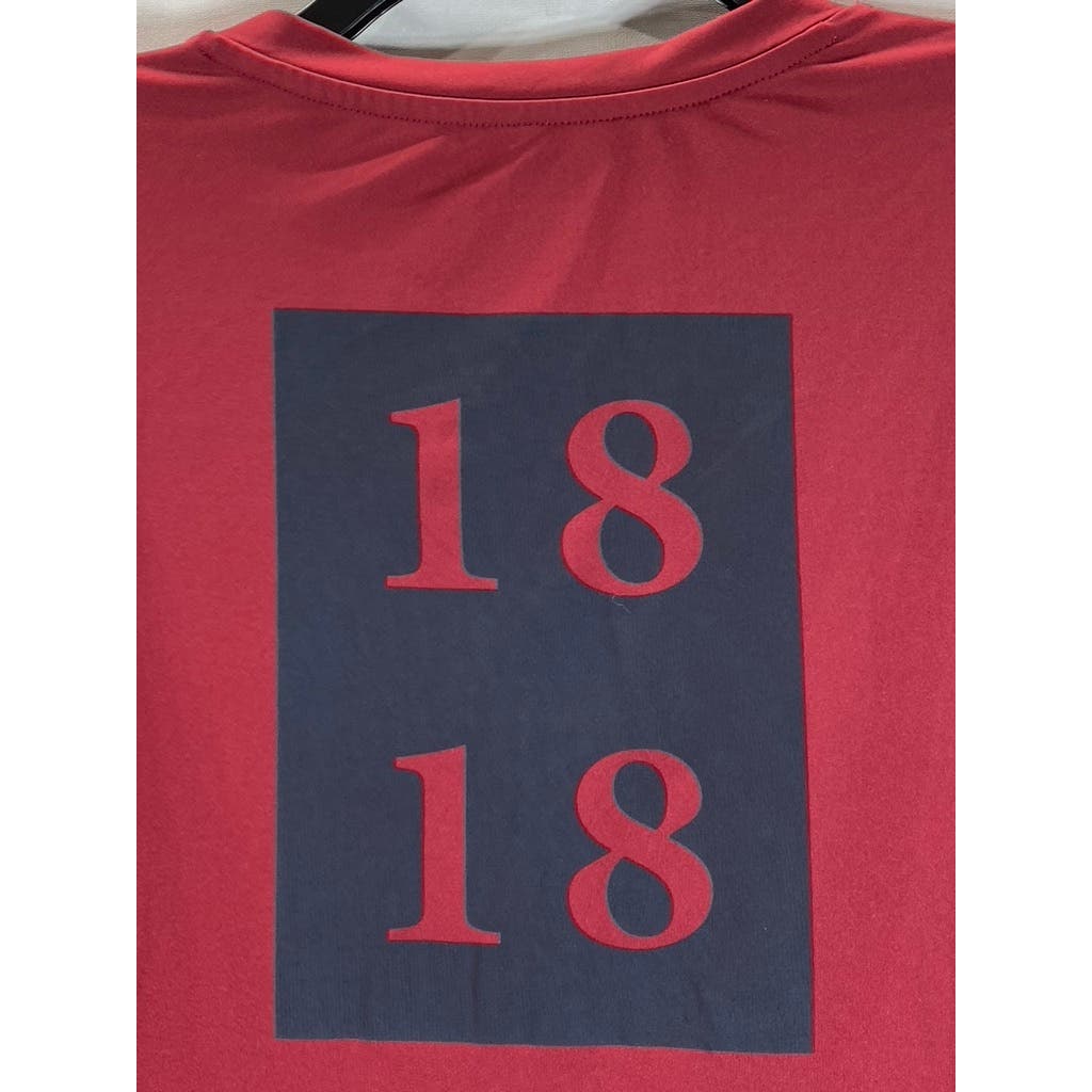 BROOKS BROTHERS Men's Red Crewneck 1818 Graphic Long Sleeve T-Shirt SZ S