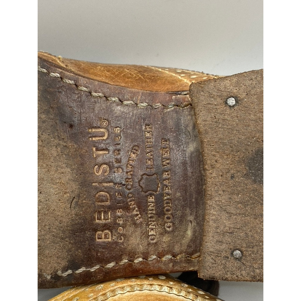 BED|STU Women’s Tan Leather Lita Wingtip Lace-Up Oxford Shoes SZ 7