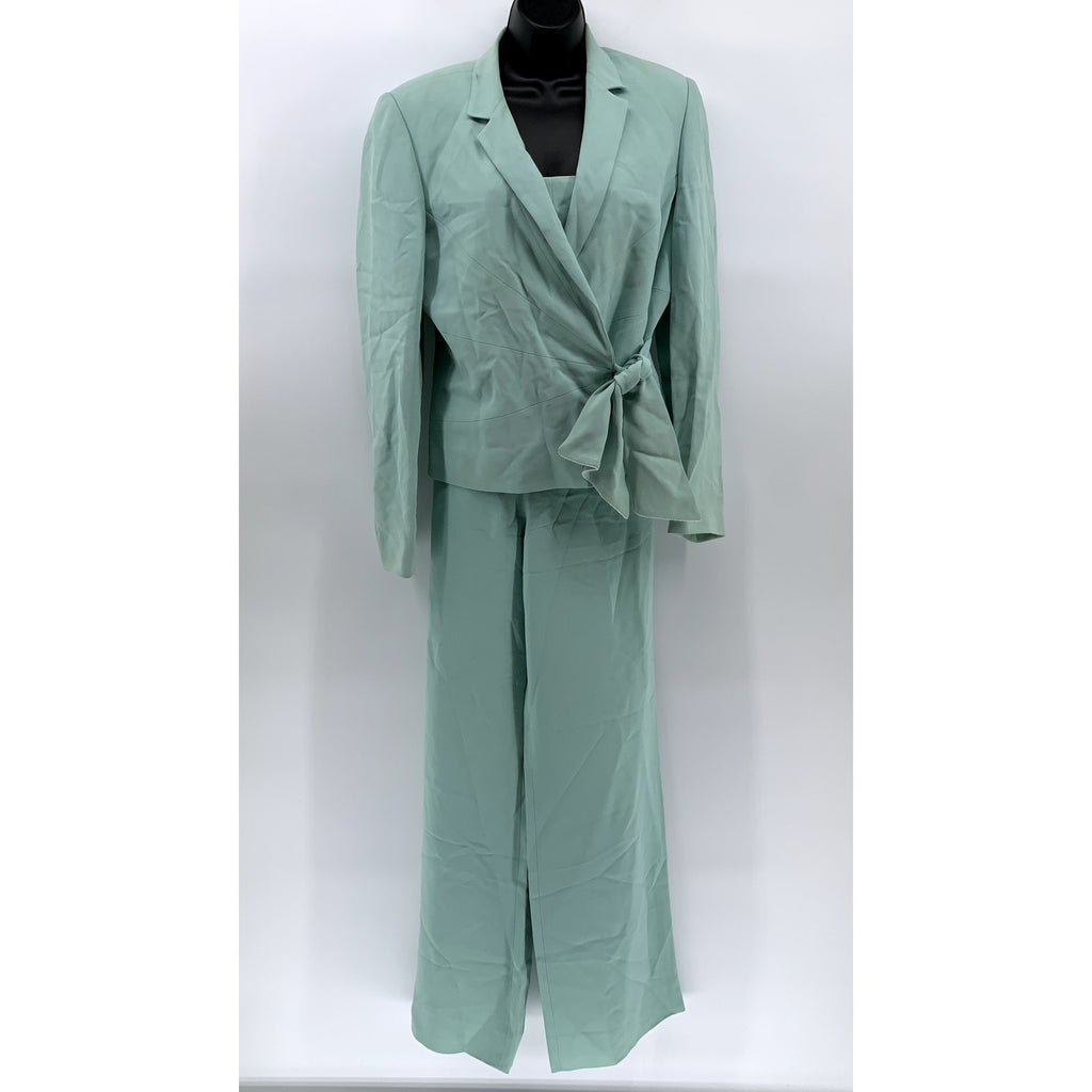 CARLISLE Women's Vintage Teal 3pc Pant Suit Set SZ 10