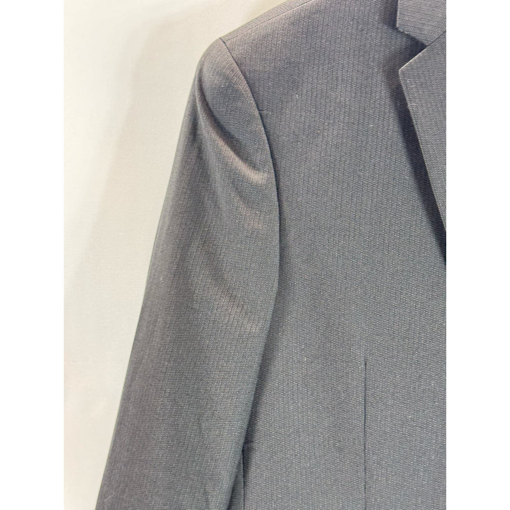 CARAVELLI Men's Black Extra Slim Single Breast Two-Button Blazer SZ 42