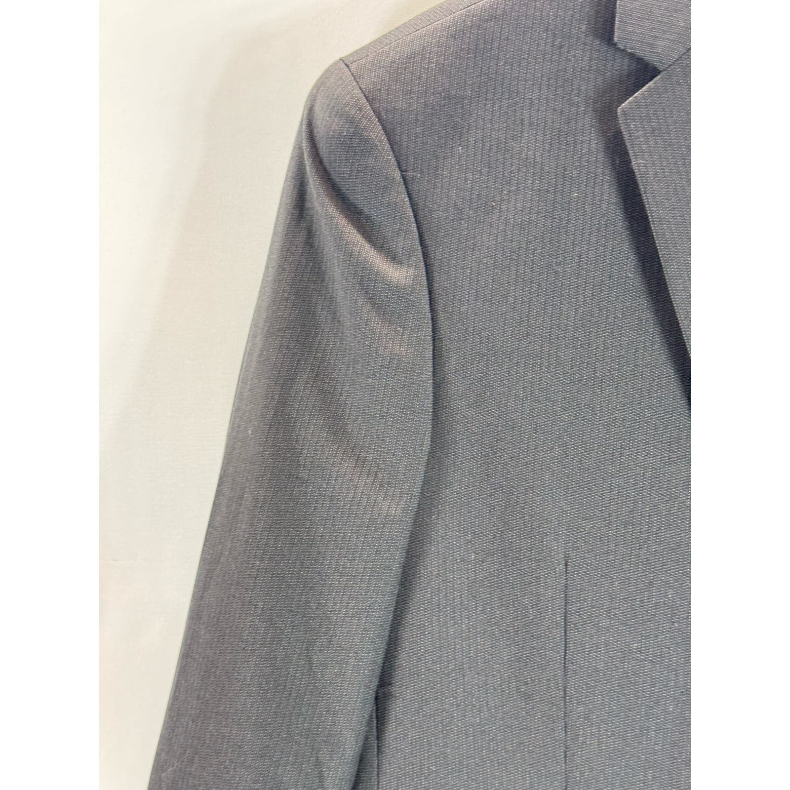 CARAVELLI Men's Black Extra Slim Single Breast Two-Button Blazer SZ 42