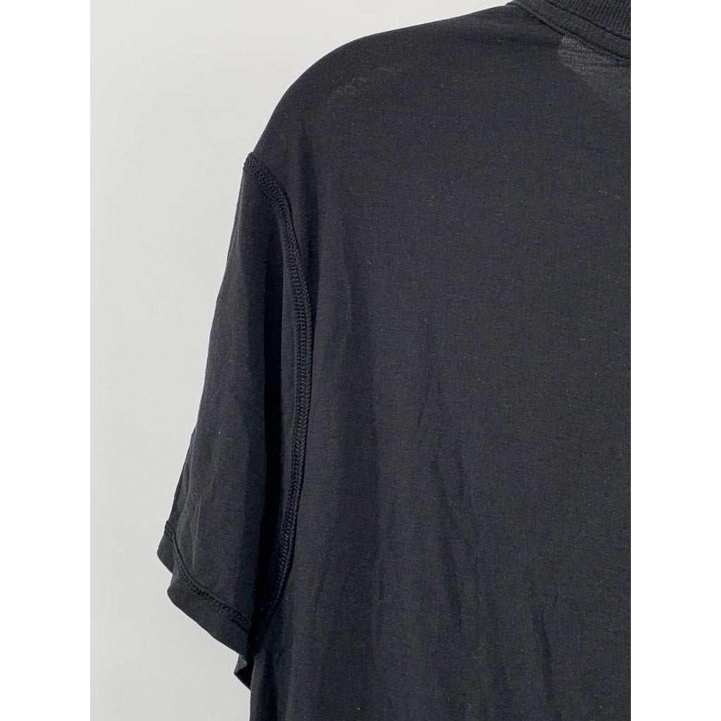 UNBRANDED Men's Black Crewneck T-Shirt SZ S
