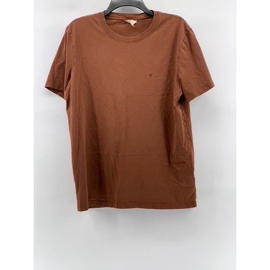 ARMEDANGELS Men’s Rust Orange Crewneck Casual Organic Cotton Short Sleeve T-Shirt SZ M