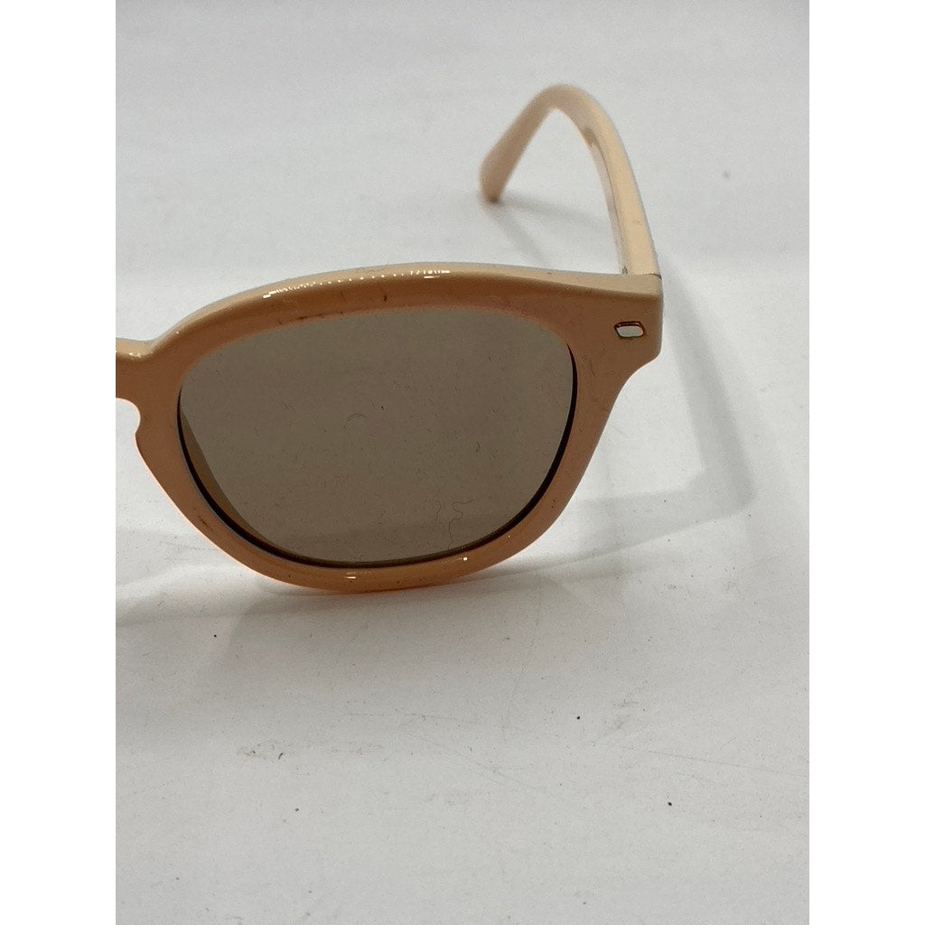 LE SPECS Women's Beige Conga Round Lens Sunglasses OS