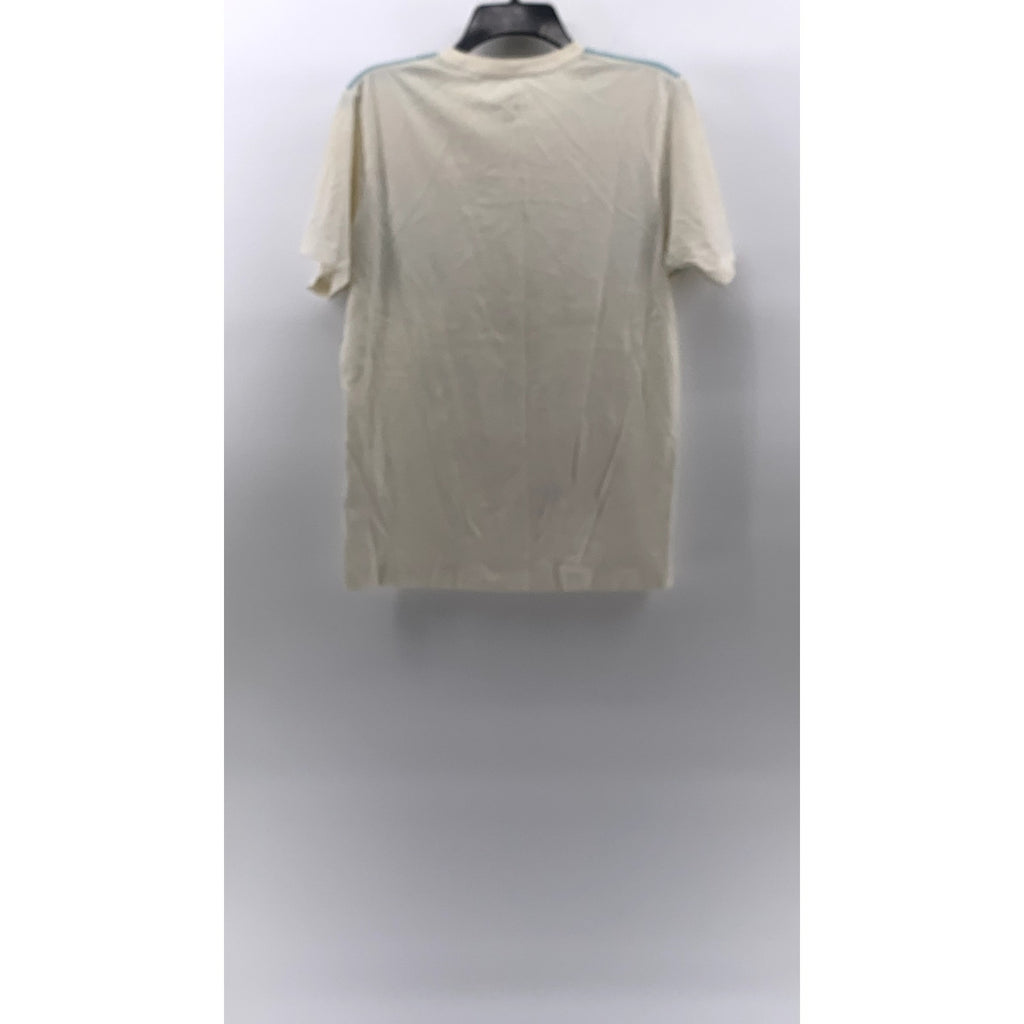 UNIQLO x Andy Warhol Men's Beige Crewneck Campbell Tomato Soup Art T-Shirt SZ S