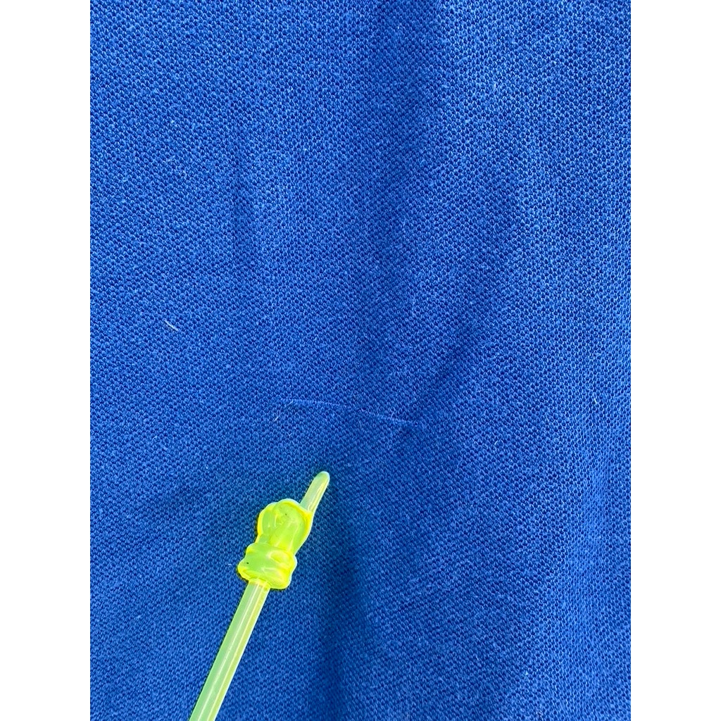 CROFT & BARROW Men's Blue Easy Care Short Sleeve Polo SZ L