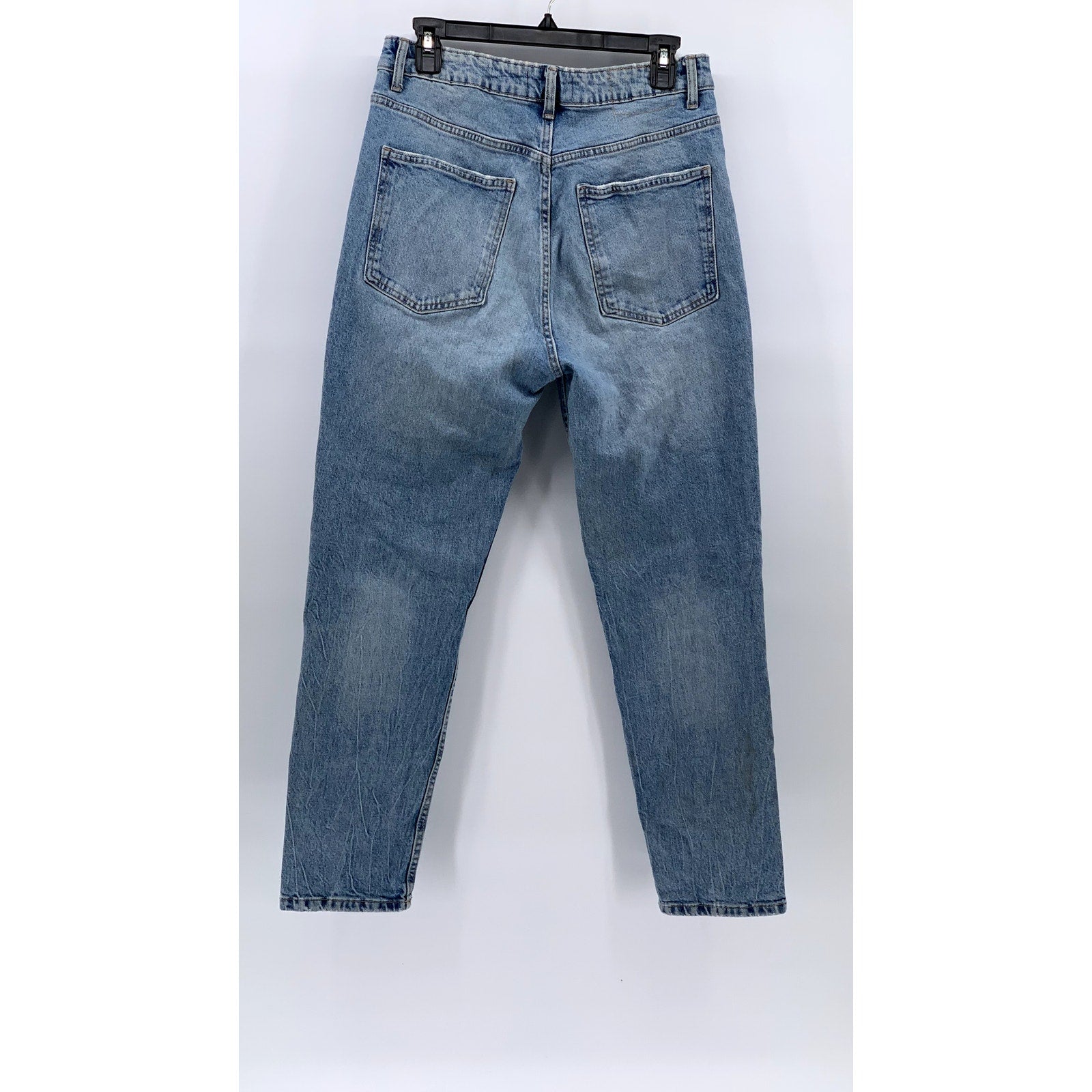 ZARA Women's Blue Denim Five-Pocket Skinny Leg Regular-Fit Jeans SZ 8