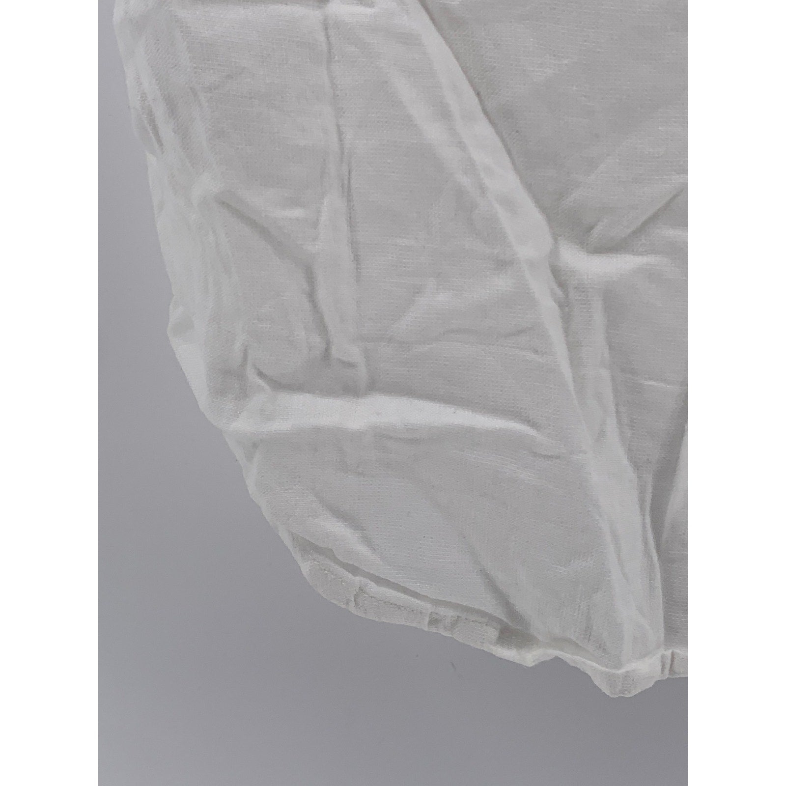 J.CREW Men's White Linen Blend Button-Up Short Sleeve Slim-Fit Shirt SZ S