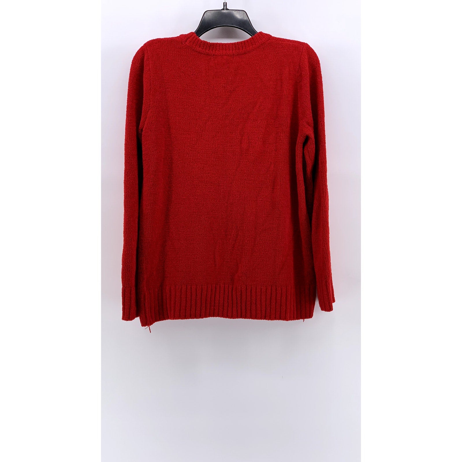 WHITE STAG Women's Red Crewneck Knit Pullover Sweater SZ M