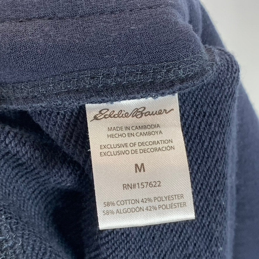 EDDIE BAUER Men's Navy Super Soft Drawstring Pull-On Lounge Jogger Pants SZ M