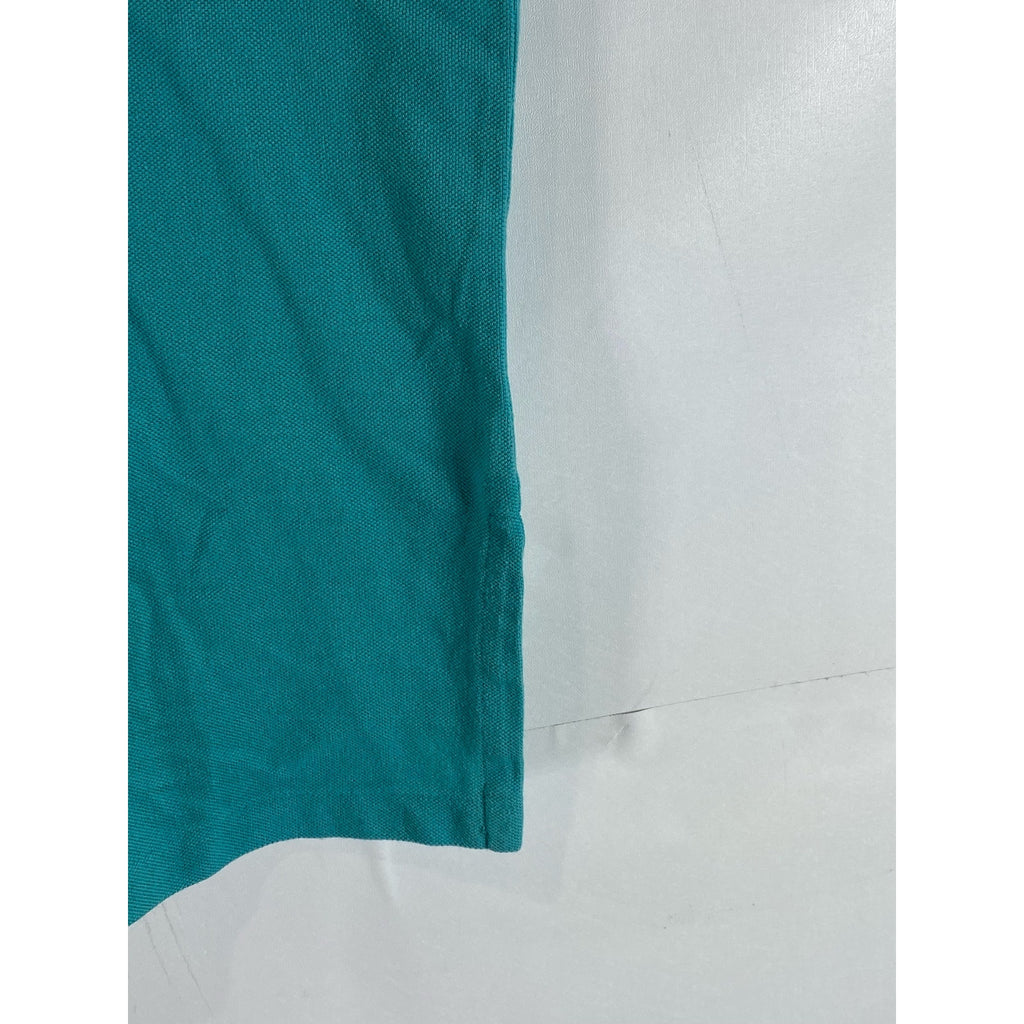 POLO BY RALPH LAUREN Men’s Teal Vintage Custom-Fit Short Sleeve Polo Shirt SZ L