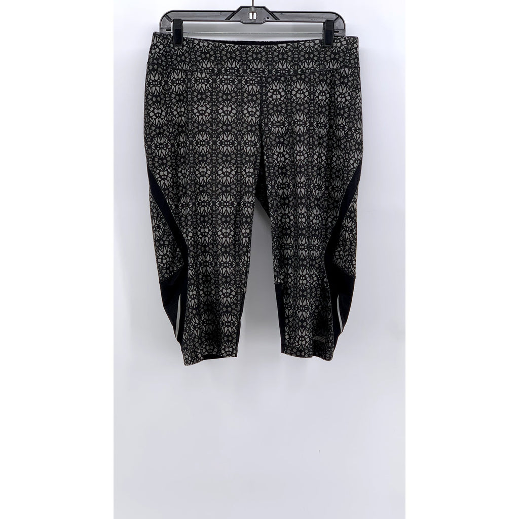 AVIA Women's Black Printed Capri Leggings SZ L
