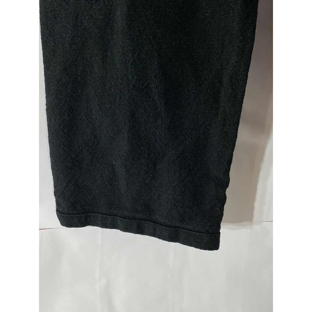 UNBRANDED Women's Black Solid Relaxed-Fit Elastic Waist Pull-On Sweatpants SZ M