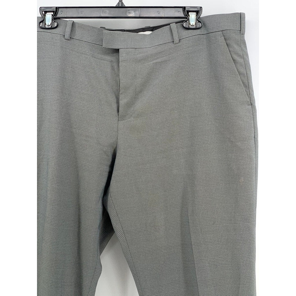 PERRY ELLIS PORTFOLIO Men's Gray Slim-Fit Pants SZ 40X30