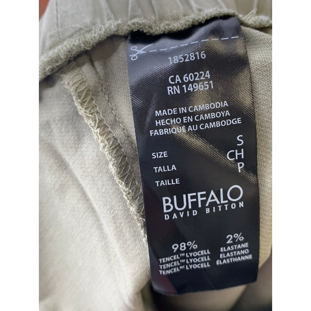 BUFFALO DAVID BITTON Women's Olive Green Drawstring Casual Joggers SZ S