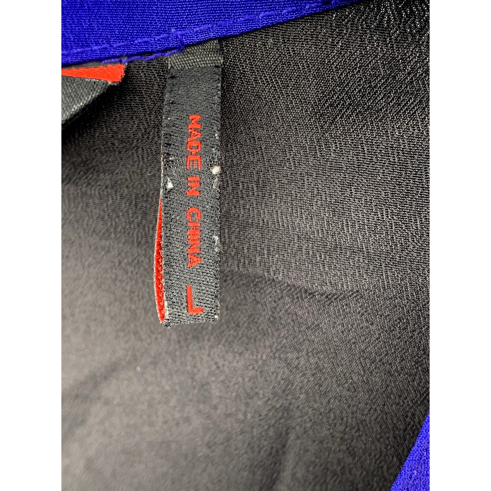SOFIA SOFIA VERGARA Women's Black-Blue V-Neck Long Sleeve Top SZ L