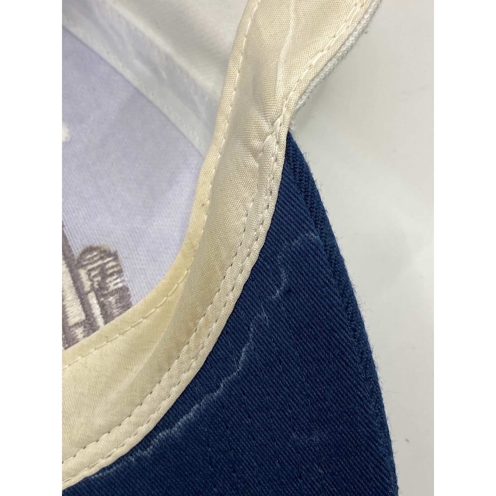 NEW YORK 1664 Unisex Adult White-Navy Embroidered NY City Baseball Cap SZ OS