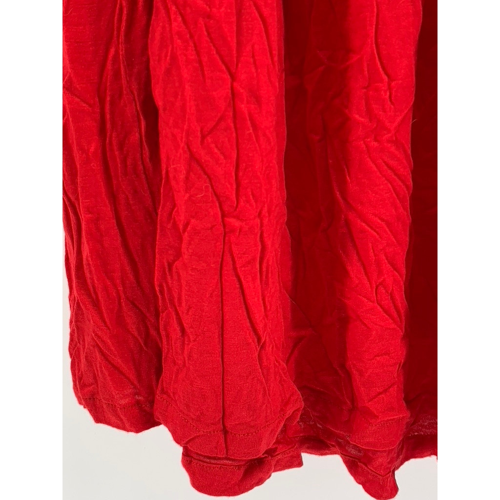 ZELLUCCI By PAYVAND Women's Red Sequin A-Line Midi Skirt SZ OS