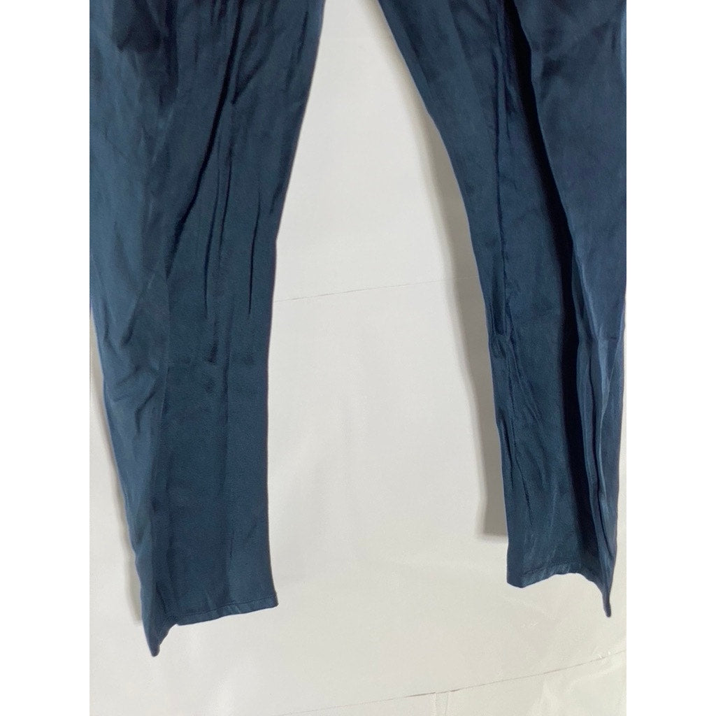 ALEXIS Women's Dark Blue Tie-Waist Wrap Front Pull-On Tapered-Leg Pant SZ XS
