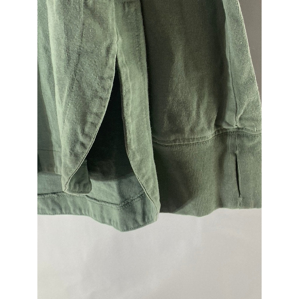 J.CREW Crewcuts Girls Green Lightweight Breathable Cotton Hoodie SZ XL(12-14)
