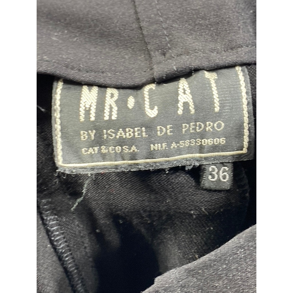 MR. CAT By Isabel De Pedro Women's Black Lace-Up High-Rise Skinny Pant SZ36(US2)