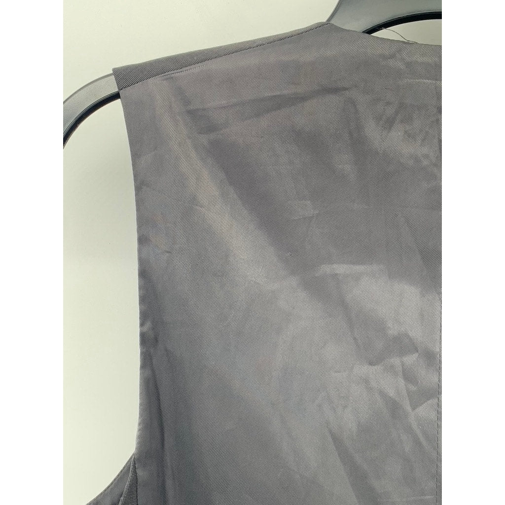 EXPRESS Men's Black 5-Button Adjustable Back V-Neck Suit Vest SZ XS