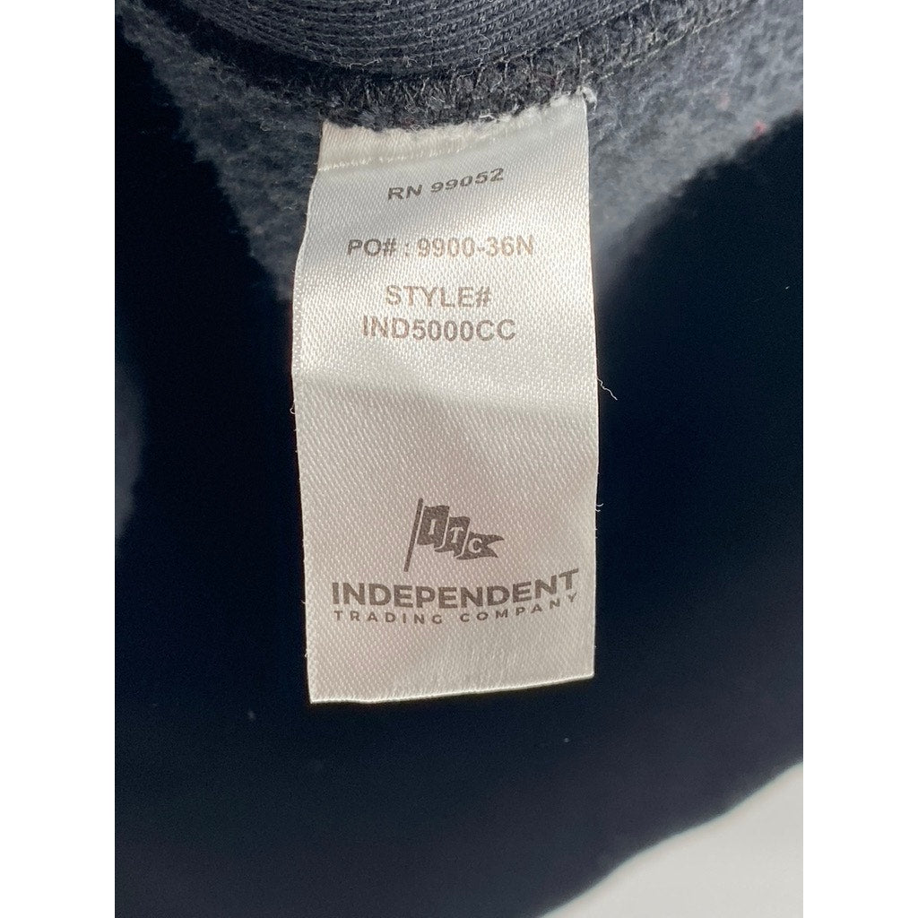 INDEPENDENT TRADING COMPANY Unisex Black Crewneck Long Sleeve Sweatshirt SZ XL