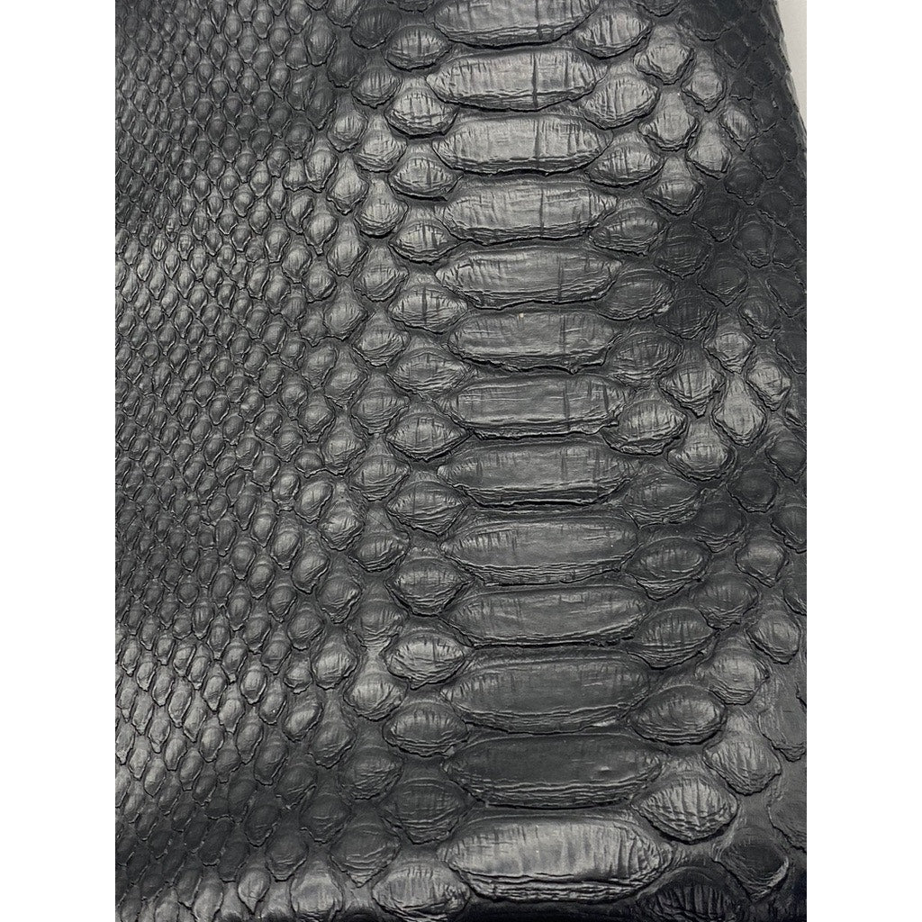 MARC BY MARC JACOBS Women’s Black Leather Snake-Skin Zipper Clutch SZ OS