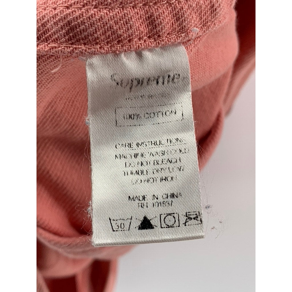 SUPREME Men's Salmon Pink Button-Up Denim Trucker Jacket SZ L