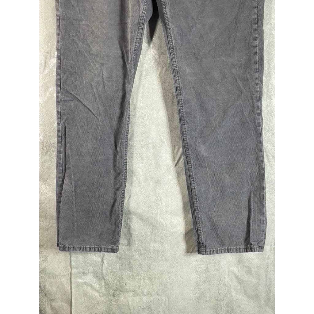 BANANA REPUBLIC Men's Gray Slim-Fit Travel Corduroy Pants SZ 34X30