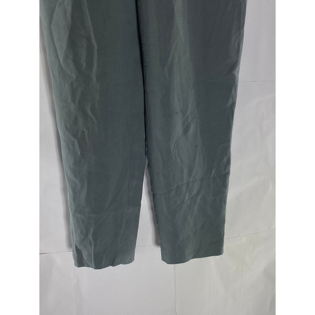 VALERIE STEVENS Women's Vintage Petite Gray Silk Pleated Dress Pant SZ 6P