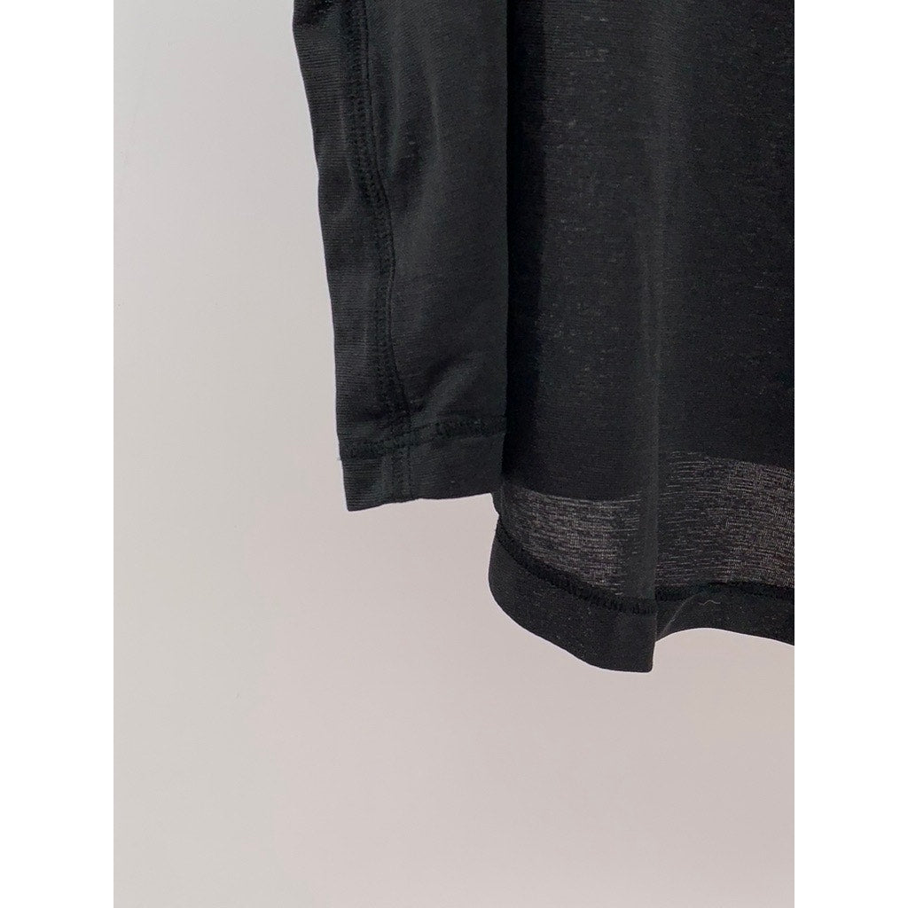 ATHLETA Women's Black Semi Sheer Tank Top SZ XS