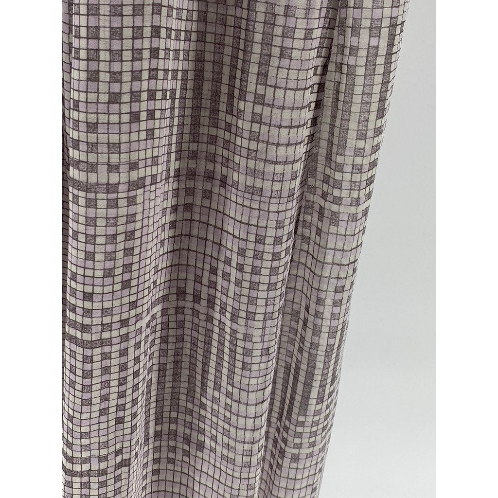BCBGENERATION Women's Light Pink-Black Square-Print Cutout Maxi Dress SZ XXS